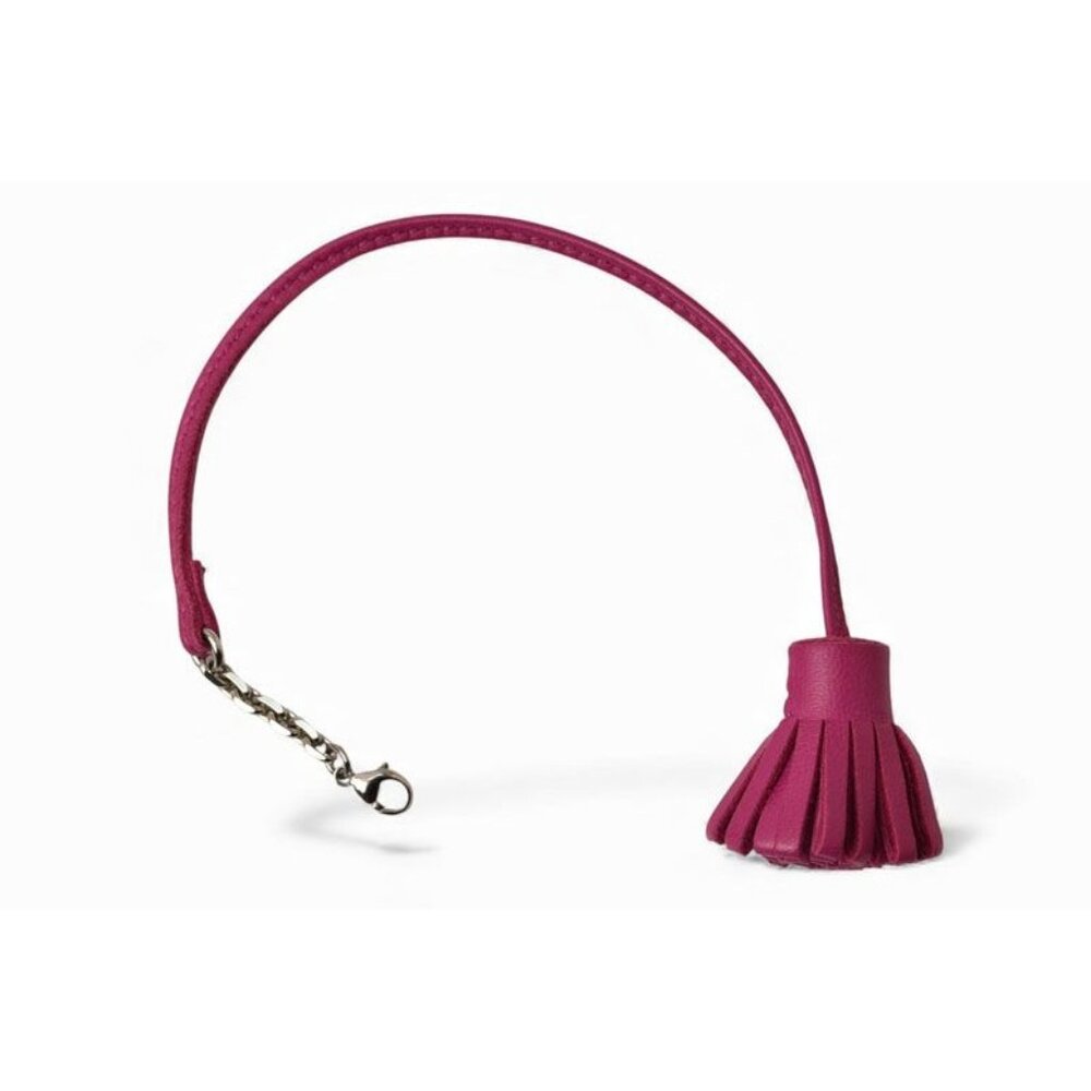 Hermes Bookmark Charm Carmencita Grand Pompon 23 Pink